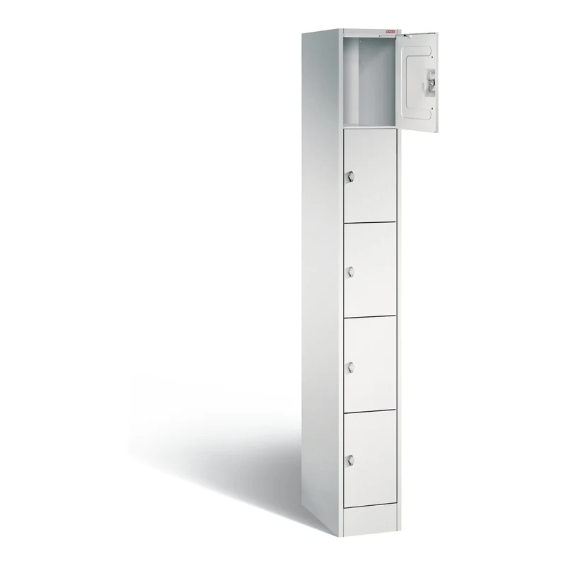 STIER Schließfachschrank mit 5 Fächern 1950x240x480mm