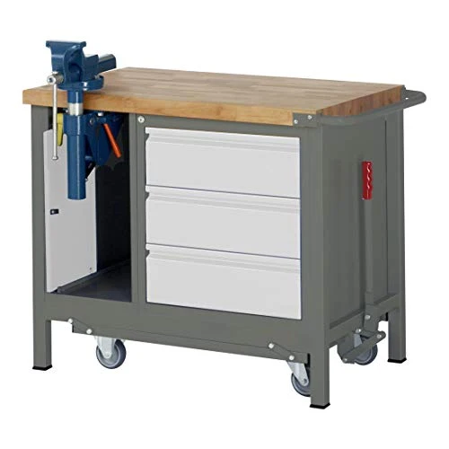 STIER Werkbank Premium mit abs. Fahrgestell
