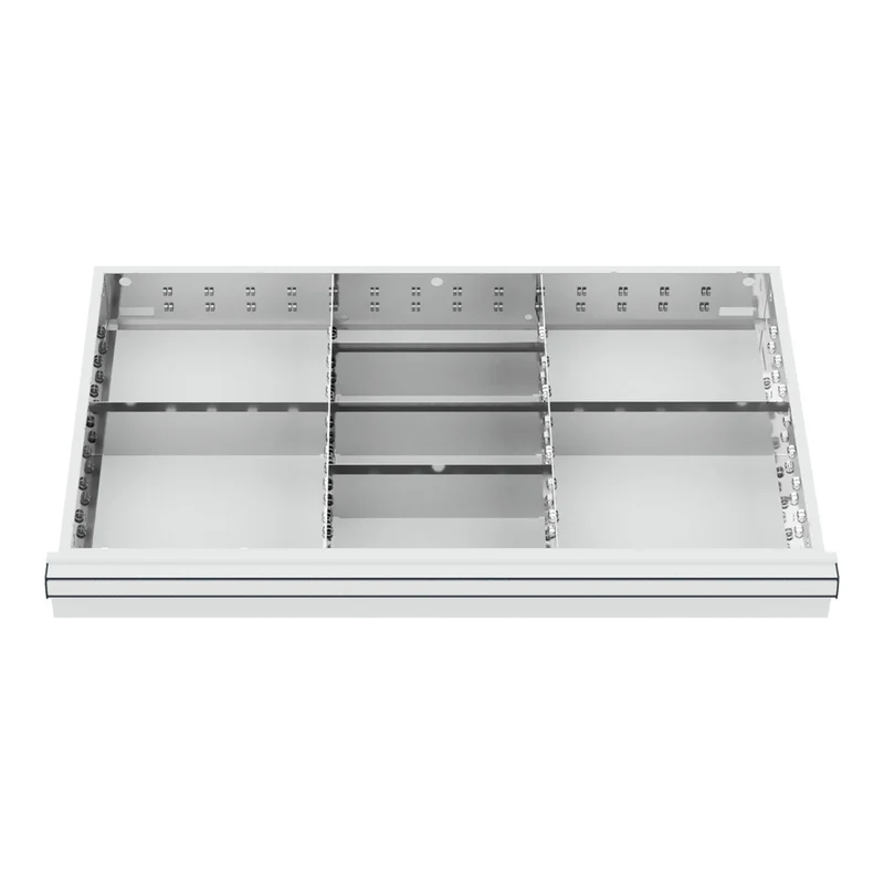 STIER Schubladeneinteilung Metalleinteilung BLH 75 mm Innenmaß 800x450 mm 8