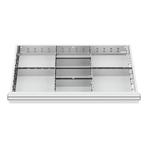 STIER Schubladeneinteilung Metalleinteilung BLH 75 mm Innenmaß 800x450 mm 8