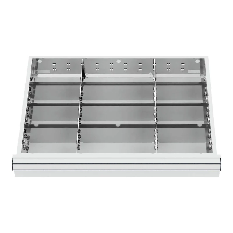 STIER Schubladeneinteilung Metalleinteilung BLH 100/125 mm Innenmaß 600x450 mm