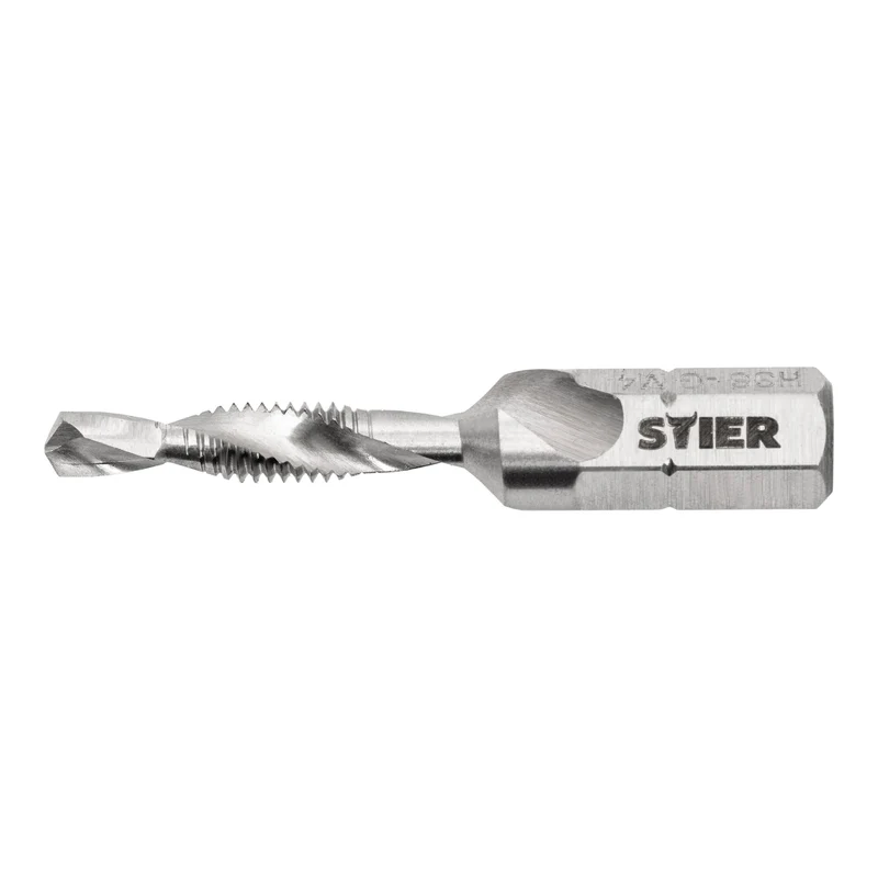 STIER Kombigewindebohrer Bit M3 bis M10 DIN 3126 HSS-G 1/4"-Sechskant