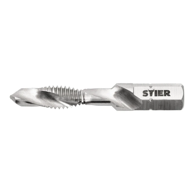 STIER Kombigewindebohrer Bit M3 bis M10 DIN 3126 HSS-G 1/4"-Sechskant