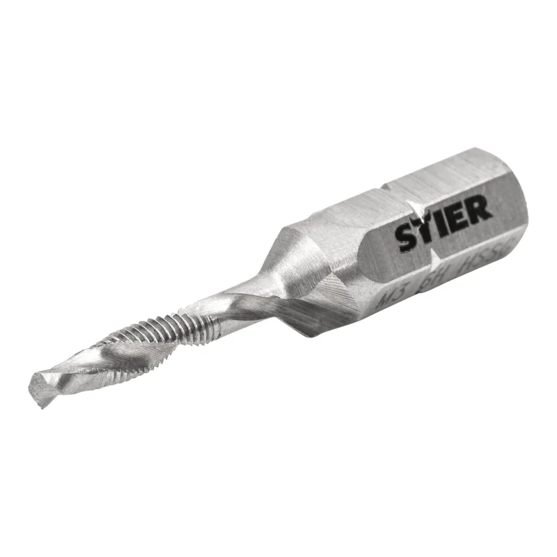 STIER Kombigewindebohrer Bit M3 bis M10 DIN 3126 HSS-G 1/4"-Sechskant