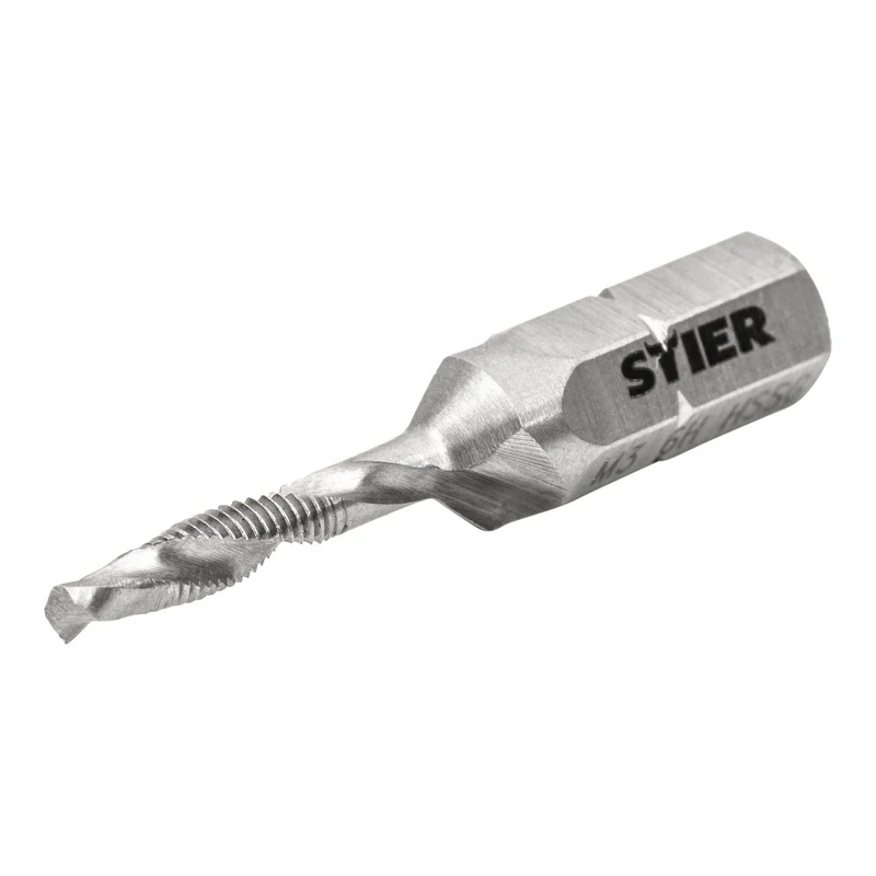 STIER Kombigewindebohrer Bit M3 bis M10 DIN 3126 HSS-G 1/4"-Sechskant