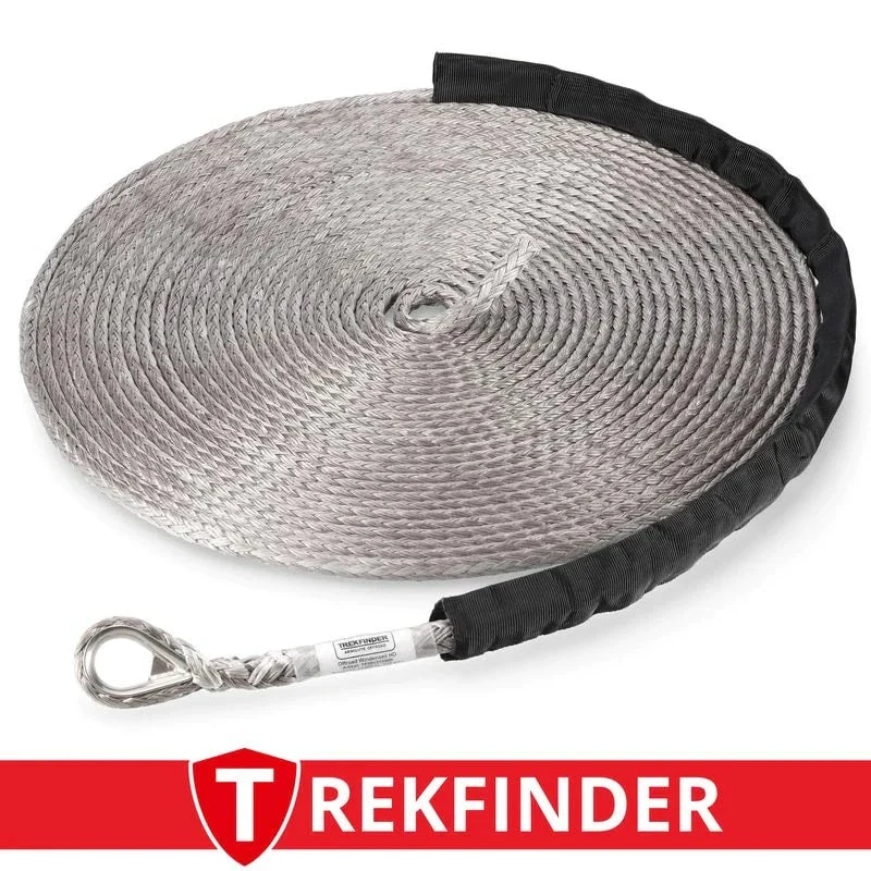 Kunststoffwindenseil aus DYNEEMA® grau - Ø: 12 mm / Länge: 30 m / Systembruchlast: 13 t von Trekfinder
