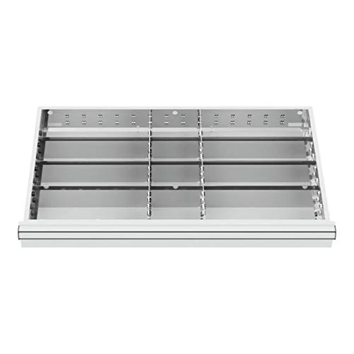 STIER Schubladeneinteilung Metalleinteilung BLH 75 mm Innenmaß 800x450 mm 12