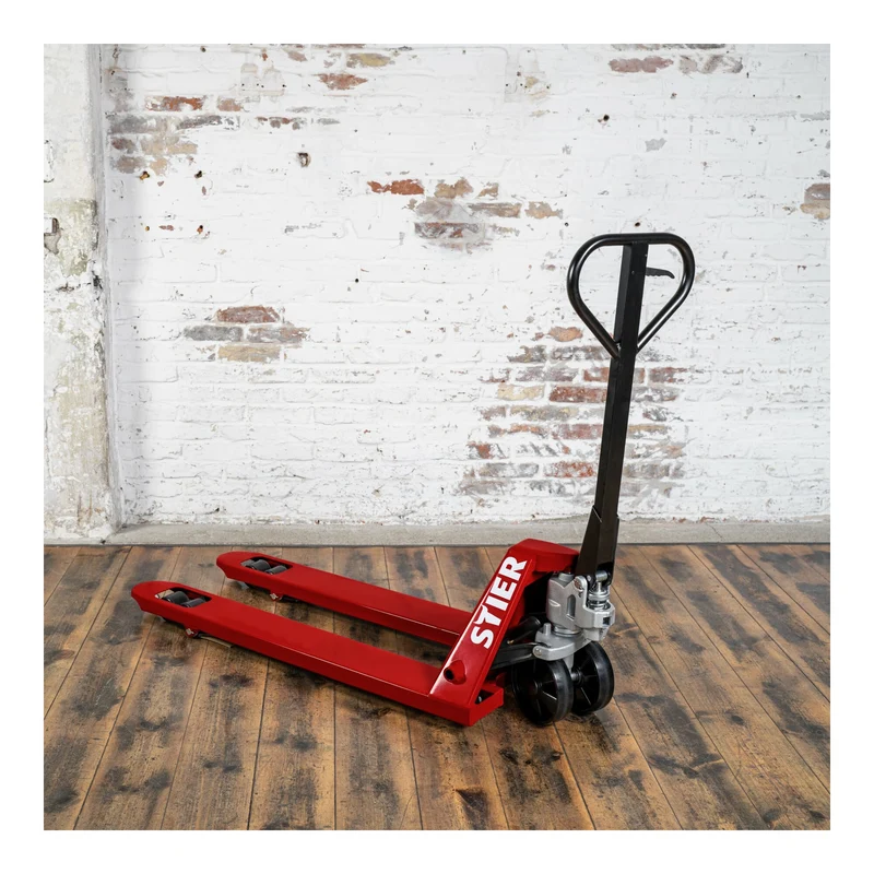STIER Hubwagen 2t bis 2.5t Handhubwagen Gabelhubwagen Nylon-Rollen div Varianten