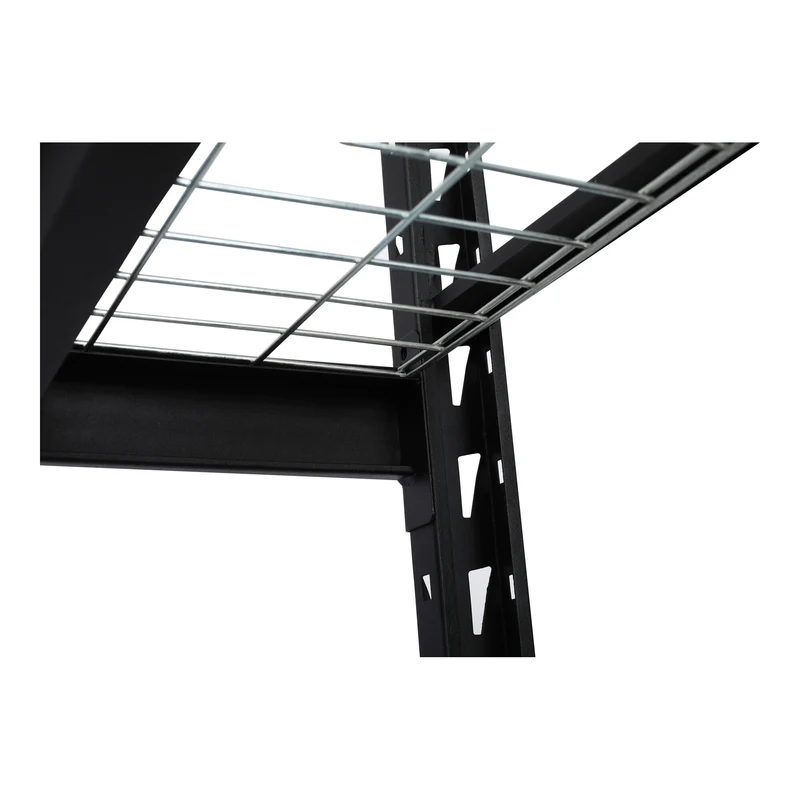 STIER Gitterrost-Fachbodenregal | Fachlast 400 kg | HxBxT 1830x1950x610mm | 4 Regalböden | Stahlgestell | Regalsystem