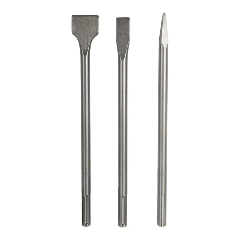 STIER Meißel-Set SDS-plus/-max 3-teilig Bohrmeißel SDS Meißel Bohrhammer Meißel