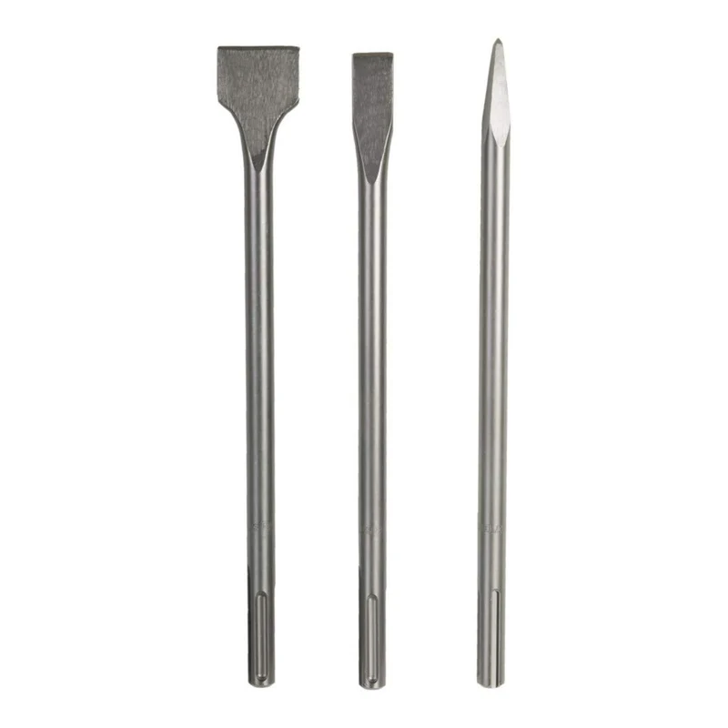 STIER Meißel-Set SDS-plus/-max 3-teilig Bohrmeißel SDS Meißel Bohrhammer Meißel