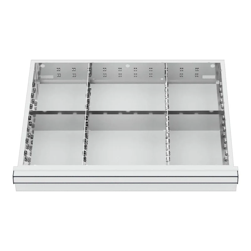 STIER Schubladeneinteilung Metalleinteilung BLH 75 mm Innenmaß 600x450 mm 6