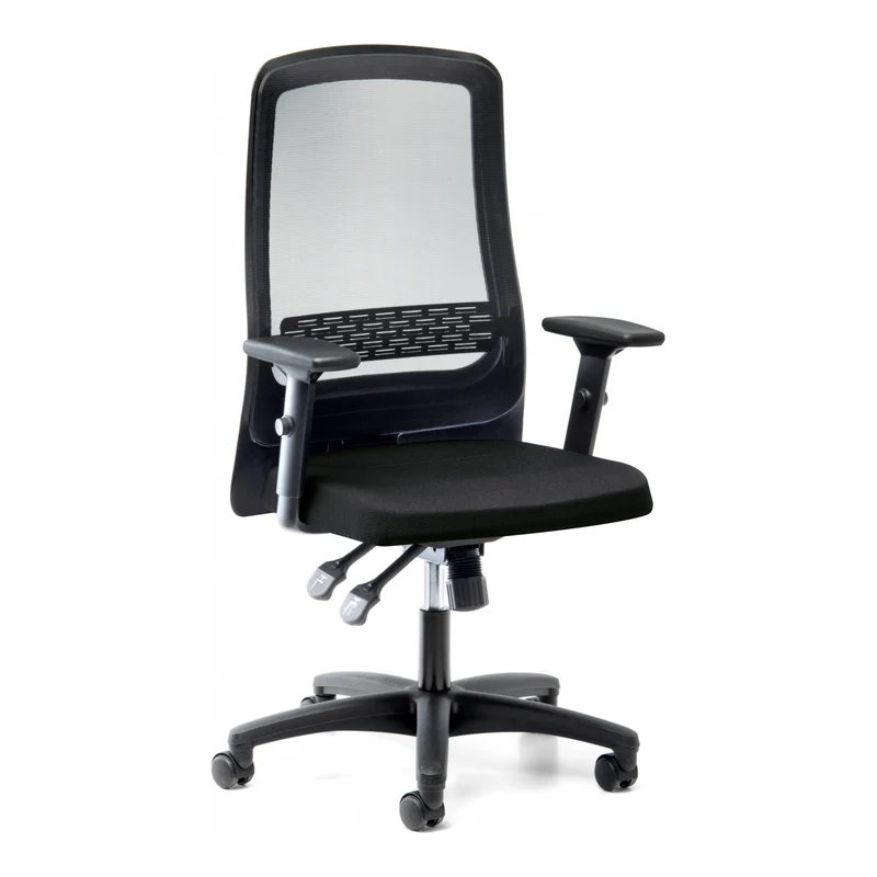 STIER Bürodrehstuhl ECP-8 mit Armlehne u. Netz 1195x690x585mm ergonomischer