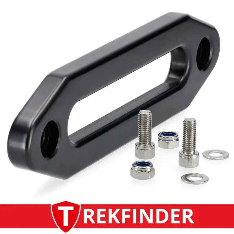 Seilfenster für Kunststoffseil aus Aluminium - schwarz eloxiert - inkl. Montagematerial von Trekfinder