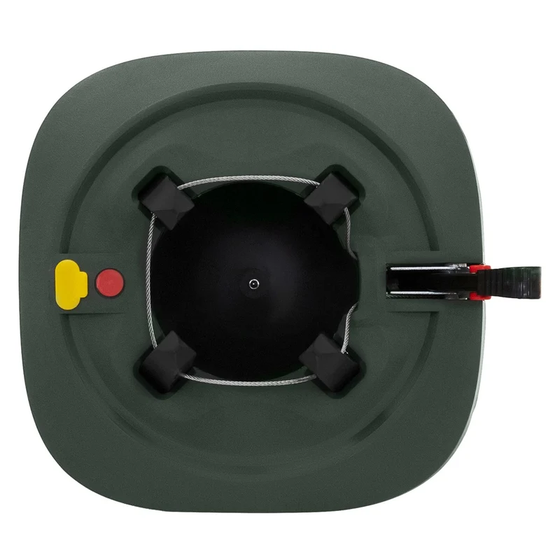 ECD Germany | Weihnachtsbaumständer mit Wassertank & Fußpedal 32 cm Grün Christbaumständer für Bäume bis 230 cm Tannenbaumständer mit Einseiltechnik