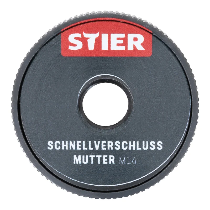STIER Schnellverschluss Mutter M14 für Winkelschleifer bis 230mm Durchmesser
