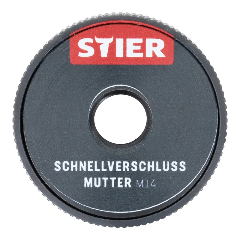 STIER Schnellverschluss Mutter M14 für Winkelschleifer bis 230mm Durchmesser