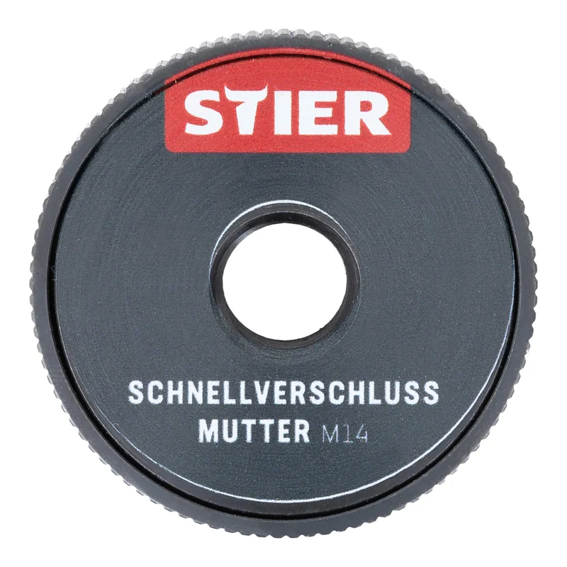 STIER Schnellverschluss Mutter M14 für Winkelschleifer bis 230mm Durchmesser