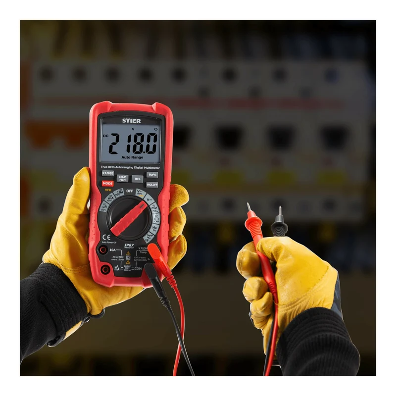 STIER Profi Digital Multimeter 0,01mV - 1000V AC/DC wasserdicht CAT III 1000V