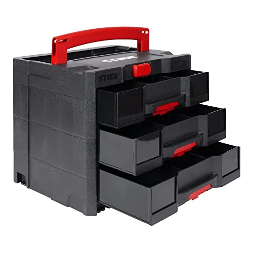 STIER Sortainer T-Loc IV/3 BLACK-Edition 6,7 L pro Schublade mit