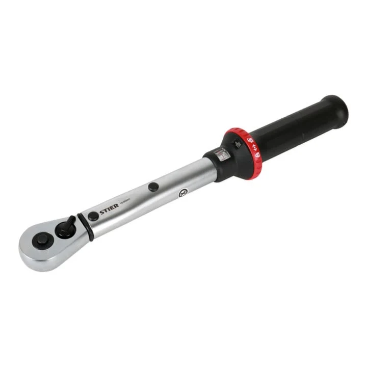 STIER Drehmomentschlüssel mit Umschaltknarre 1/2'' Aufnahme 10-50 Nm