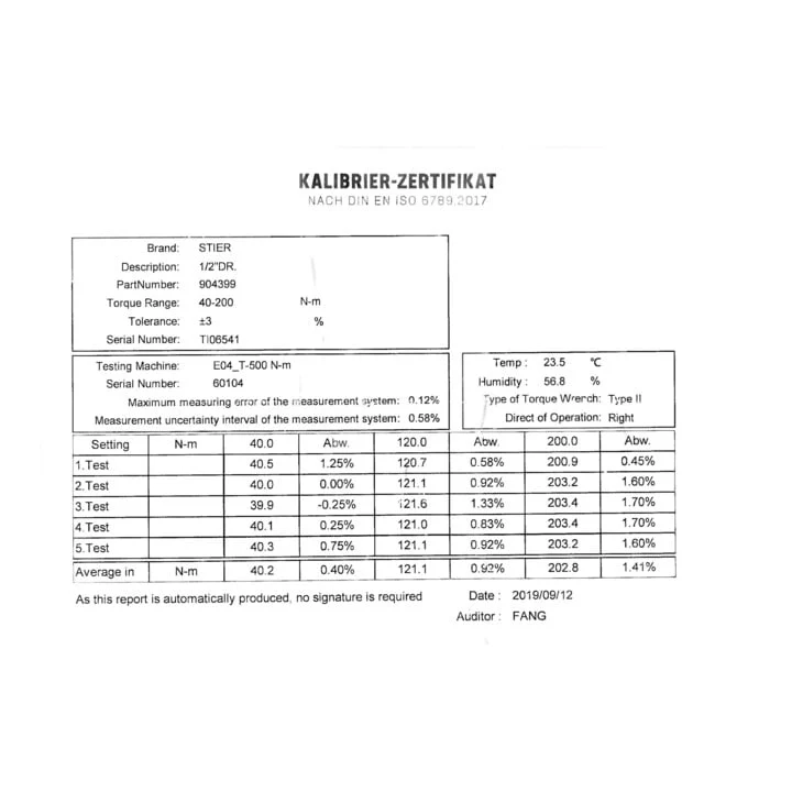 STIER Drehmomentschlüssel mit Umschaltknarre 1/2'' Aufnahme 10-50 Nm