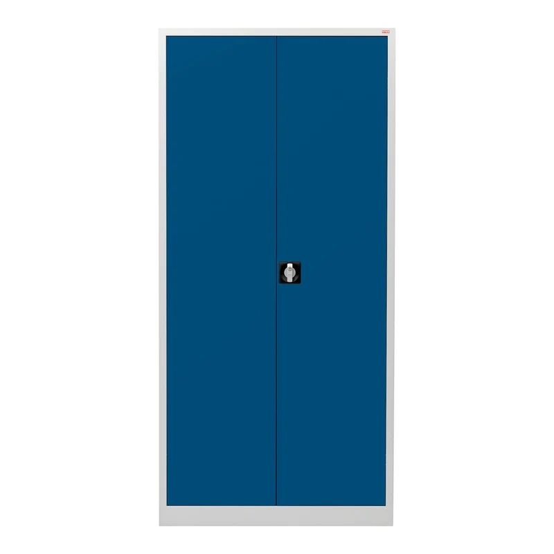 STIER Universalschrank mit 4 Fachböden à 40kg Tragkraft | 1950x920x420mm | verschließbar | enzianblau | verschweißt
