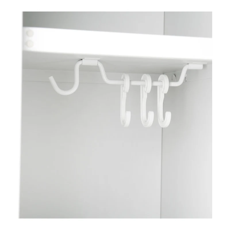 STIER Garderobenspind | Anbauelement | 1800x300x500mm | lichtgrau | Metallschrank | erweiterbar | Schließfach | 1 Fach | Spind | sicheres Verschließen von Wertsachen | Garderobenschrank