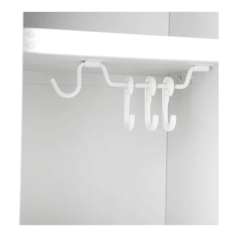 STIER Garderobenspind | Anbauelement | 1800x300x500mm | lichtgrau | Metallschrank | erweiterbar | Schließfach | 1 Fach | Spind | sicheres Verschließen von Wertsachen | Garderobenschrank