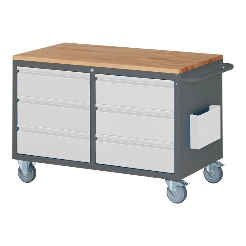 STIER Montagewagen Premium mit 3 Schubladen und 1 Flügeltür BxTxH 1145x650x795 mm