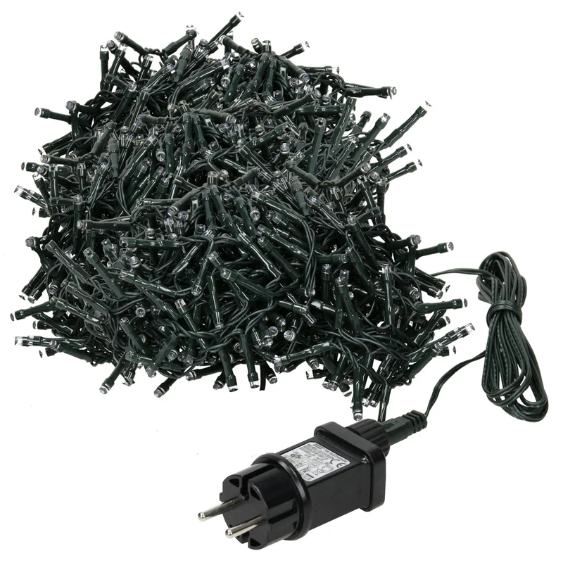 Weihnachtsbaumschmuck Cluster Lichterkette 36m warmweiß 1800 LED
