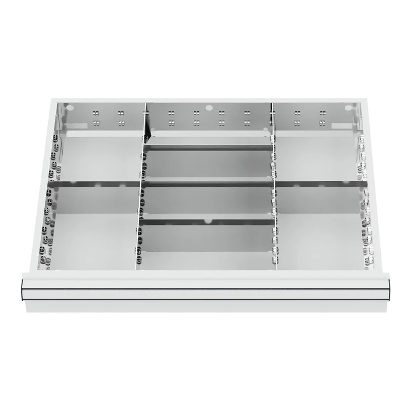 STIER Schubladeneinteilung Metalleinteilung BLH 150/175 mm Innenmaß 600x450 mm 8