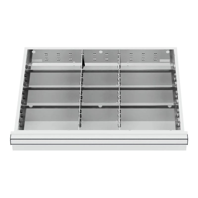 STIER Schubladeneinteilung Metalleinteilung BLH 75 mm Innenmaß 600x450 mm 12