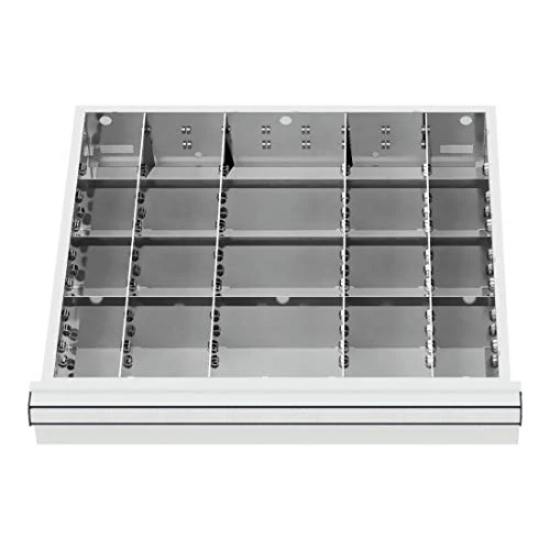 STIER Schubladeneinteilung Metalleinteilung BLH 100/125 mm Innenmaß 500x450 mm