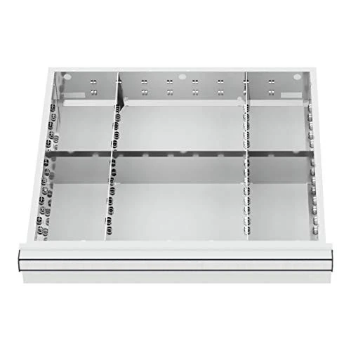 STIER Schubladeneinteilung Metalleinteilung BLH 150/175 mm Innenmaß 500x450 mm 6