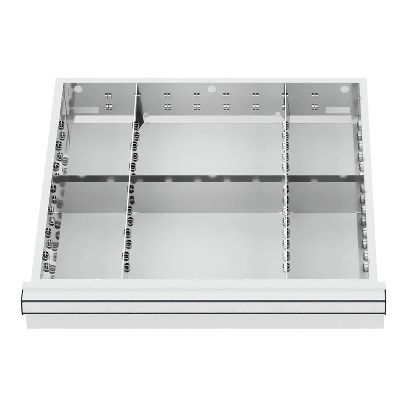 STIER Schubladeneinteilung Metalleinteilung BLH 150/175 mm Innenmaß 500x450 mm 6