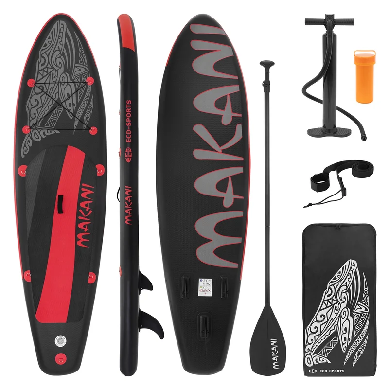 Stand Up Paddle aufblasbares SUP Board Makani 320x80x15 cm aus PVC inkl. Pumpe und Tragetasche