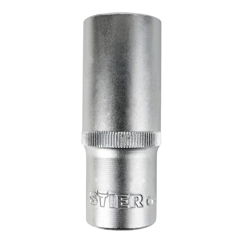 STIER Tiefbett-Sechskant-Steckschlüsseleinsatz 1/4, 3/8, 1/2 Zoll mit SW 4-22 mm