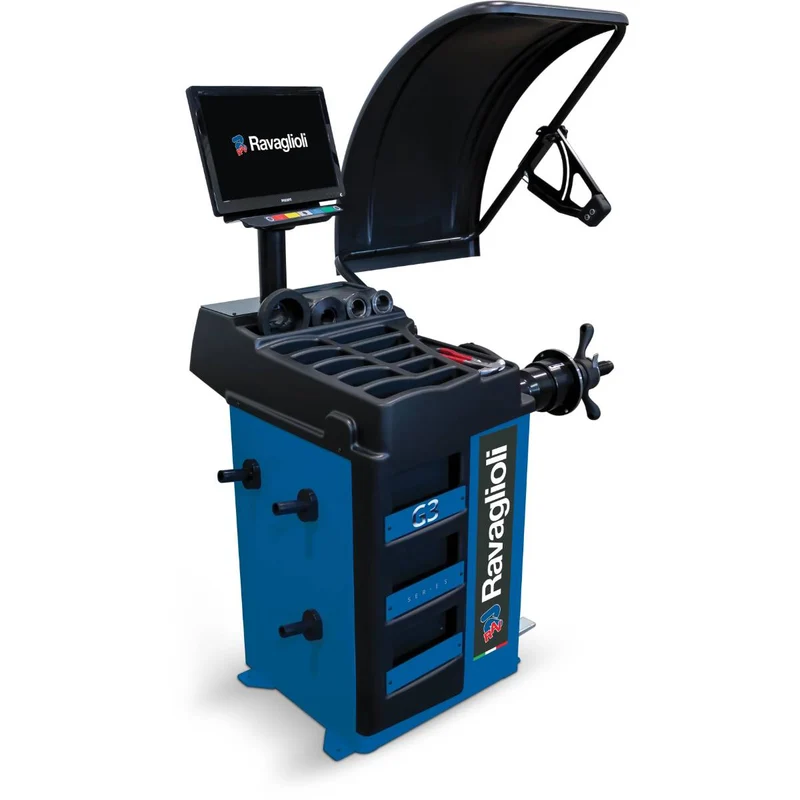 Ravaglioli Elektronische mikroprozessorgesteuerte Radauswuchtmaschine GP3.150S