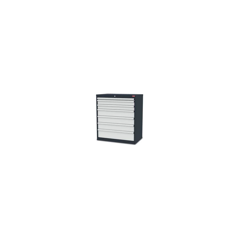 STIER Schubladenschrank mit 7 Schubladen BxTxH 700x575x1020 mm inkl. Einteilungsset