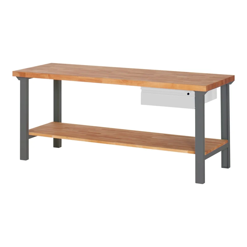 STIER Werkbank Premium mit 1 Schublade und Ablageboden BxTxH 1500x700x840mm
