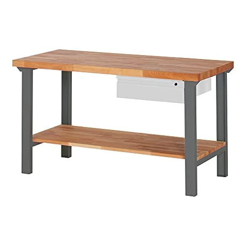 STIER Werkbank Premium mit 1 Schublade und Ablageboden BxTxH 1500x700x840mm