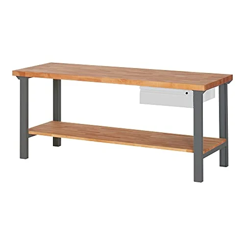 STIER Werkbank Premium mit 1 Schublade und Ablageboden BxTxH 1500x700x840mm