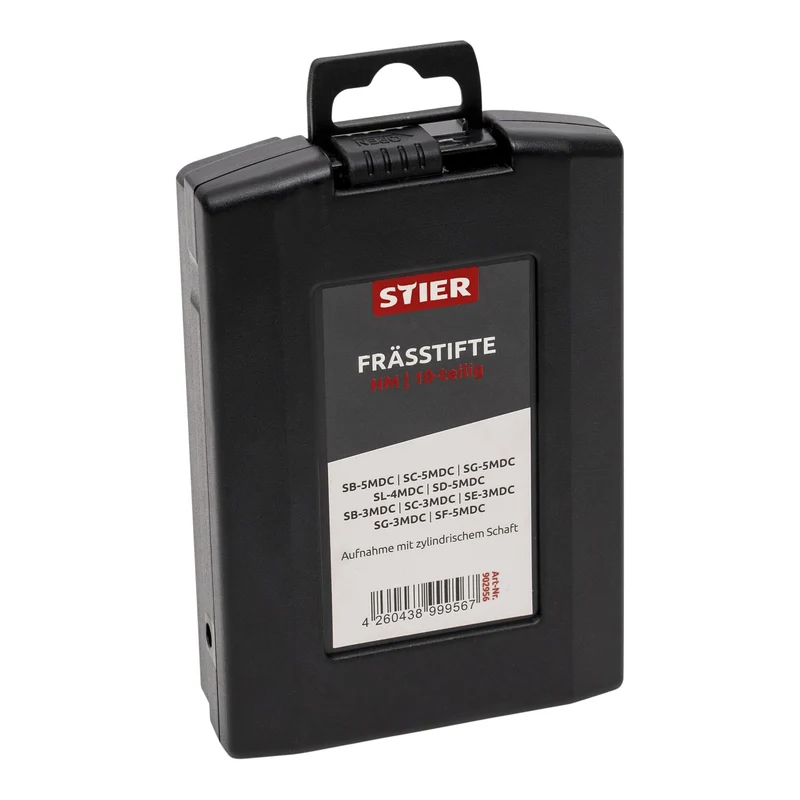 STIER Frässtifte-Set 5-tlg | 10-tlg Schaftfräser Hartmetall Stiftfräser