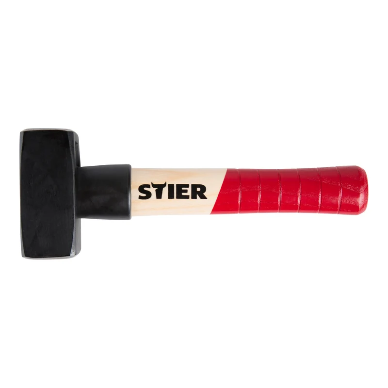 STIER Fäustel Robust+ 1000/1500 g Spezialstahl Langlebig mit Stiel-Schutzhülse