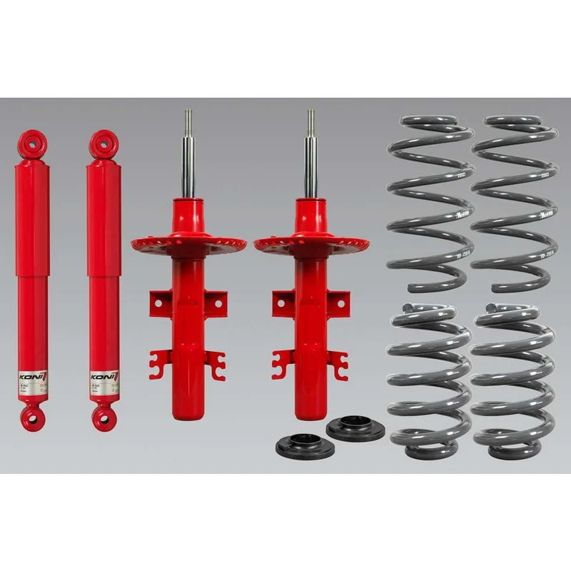 Höherlegungsfahrwerk +40mm passend für VW T5 (2003-2015) & VW T6 (2015-2019) mit Klemmbefestigung
