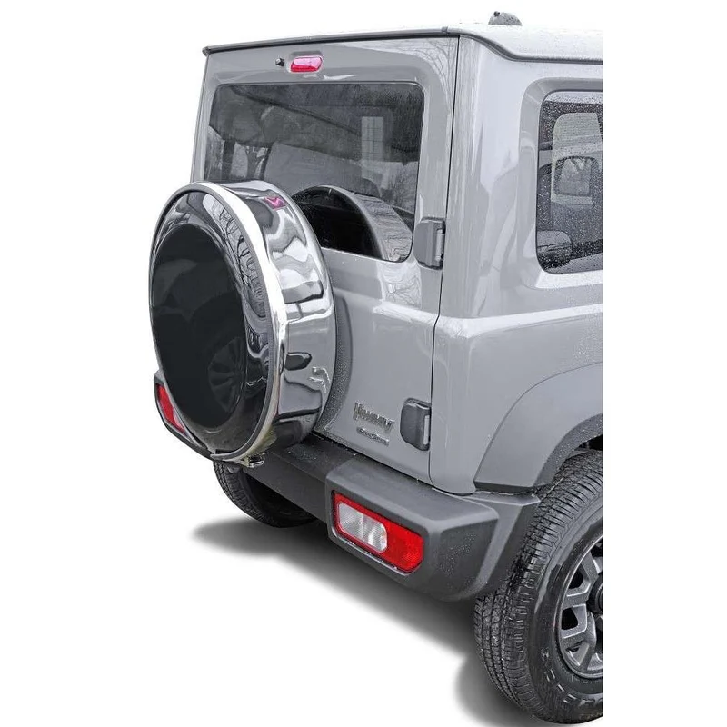 Edelstahl Reifencover passend für die Reifengröße 195/80 R15, 215/75 R15