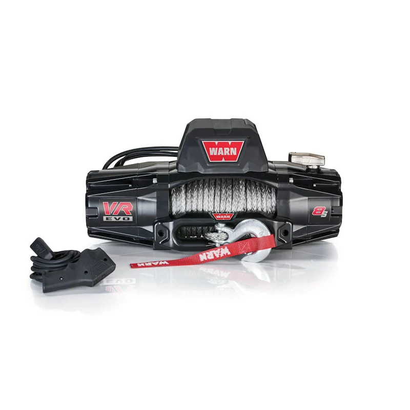 SEILWINDE WARN VR EVO 8S 12V 3.629 KG ZUGKRAFT, KUNSTSTOFFSEIL