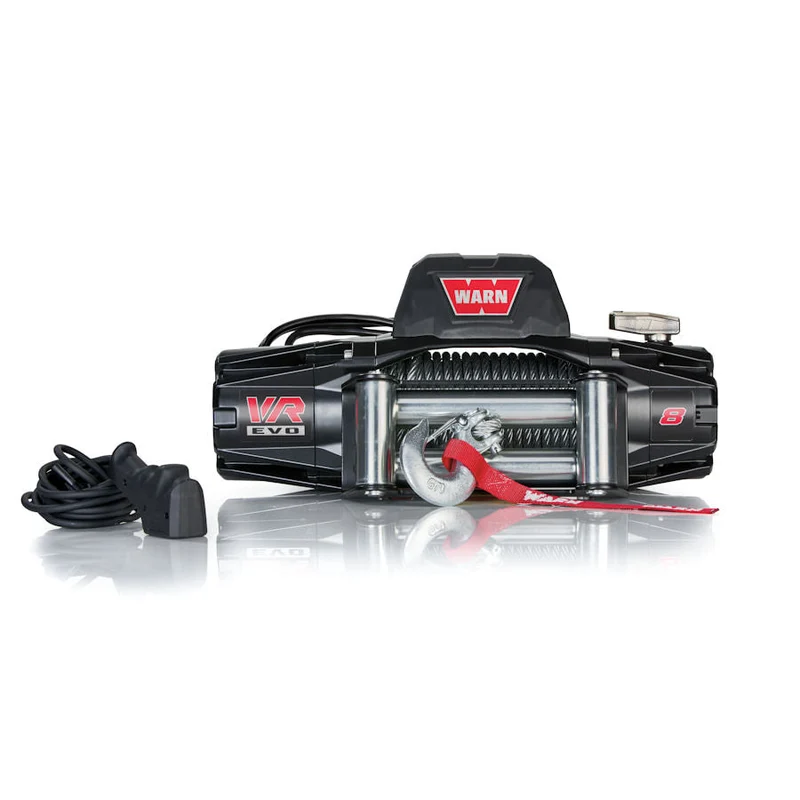 SEILWINDE WARN VR EVO 8 12V 3.629 KG ZUGKRAFT, STAHLSEIL