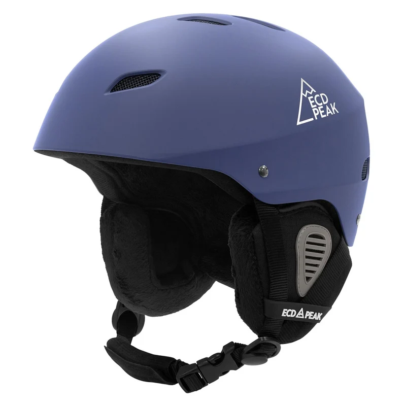 ECD Germany | Skihelm für Herren und Damen M (55-58 cm) Blau Snowboardhelm mit Belüftungssystem & Skibrillenhalter, optimaler Schutz & Tragekomfort